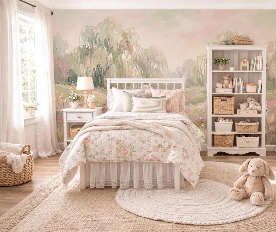 Dreamy Meadow Removable Wallpaper Mural