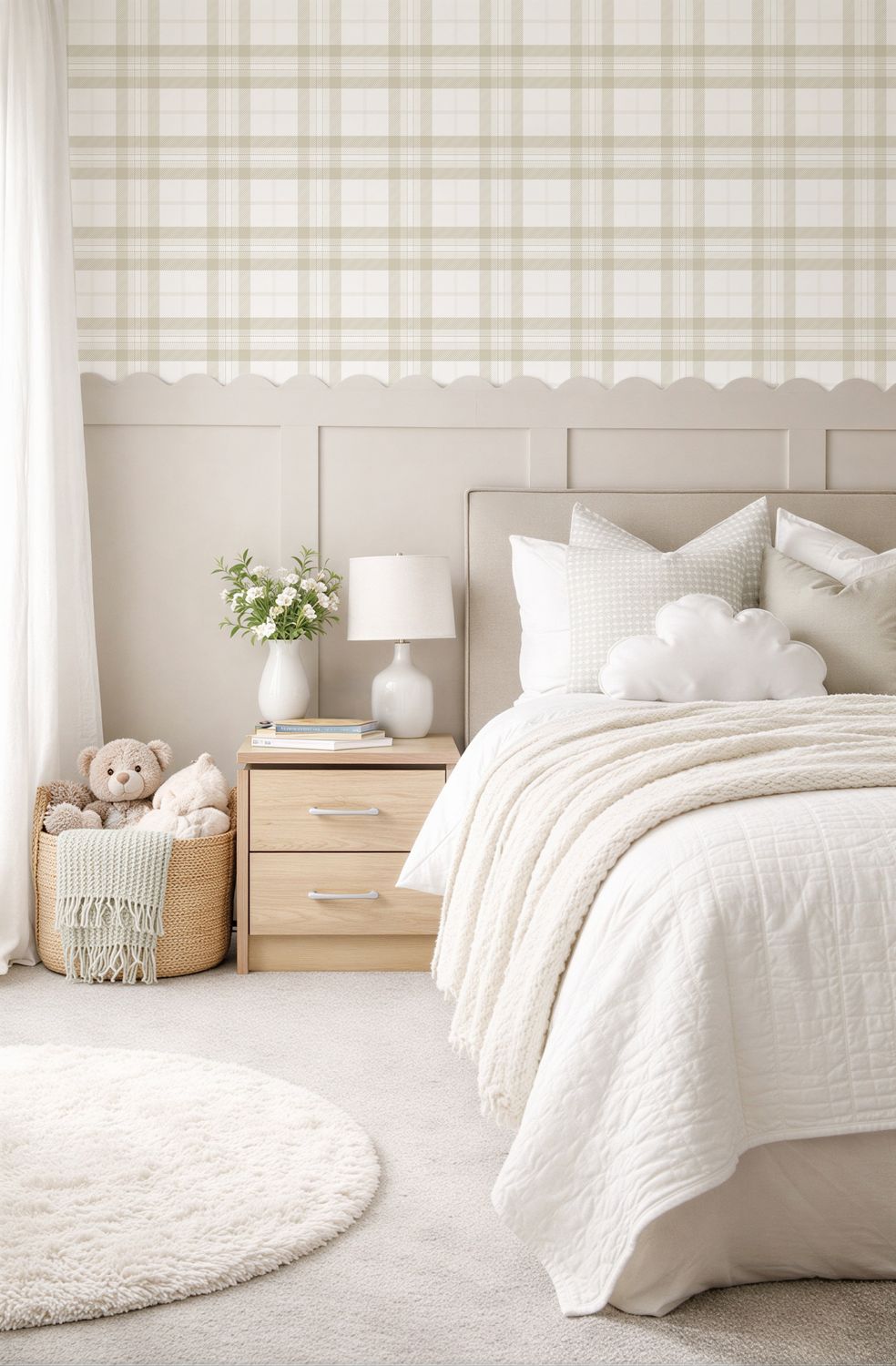 Elegant Plaid Removable Wallpaper
