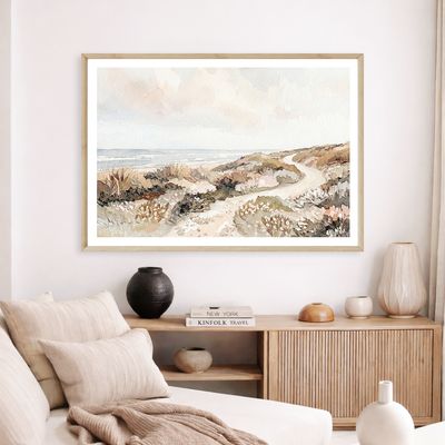 Sunlit Shore II (Watercolour)