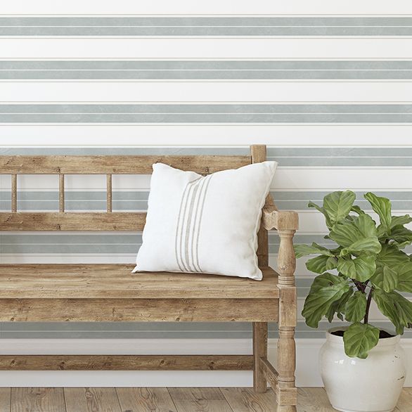 Sterling Stripes (Vertical or Horizontal) Removable Wallpaper