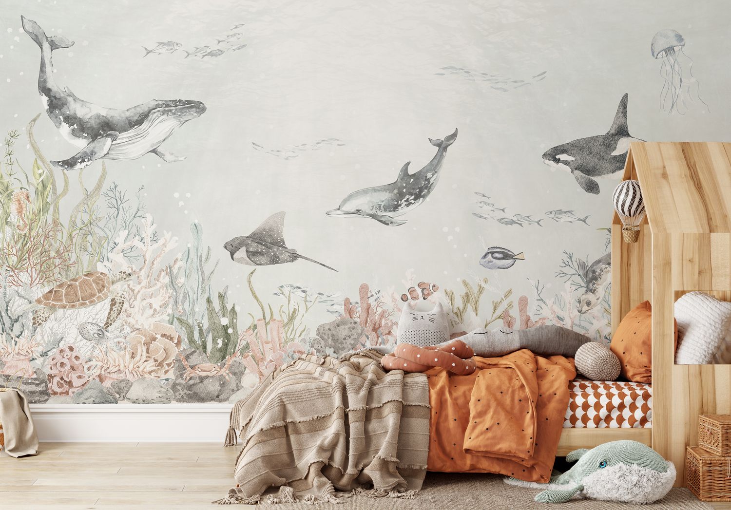 Ocean Sealife Removable Wallpaper Mural