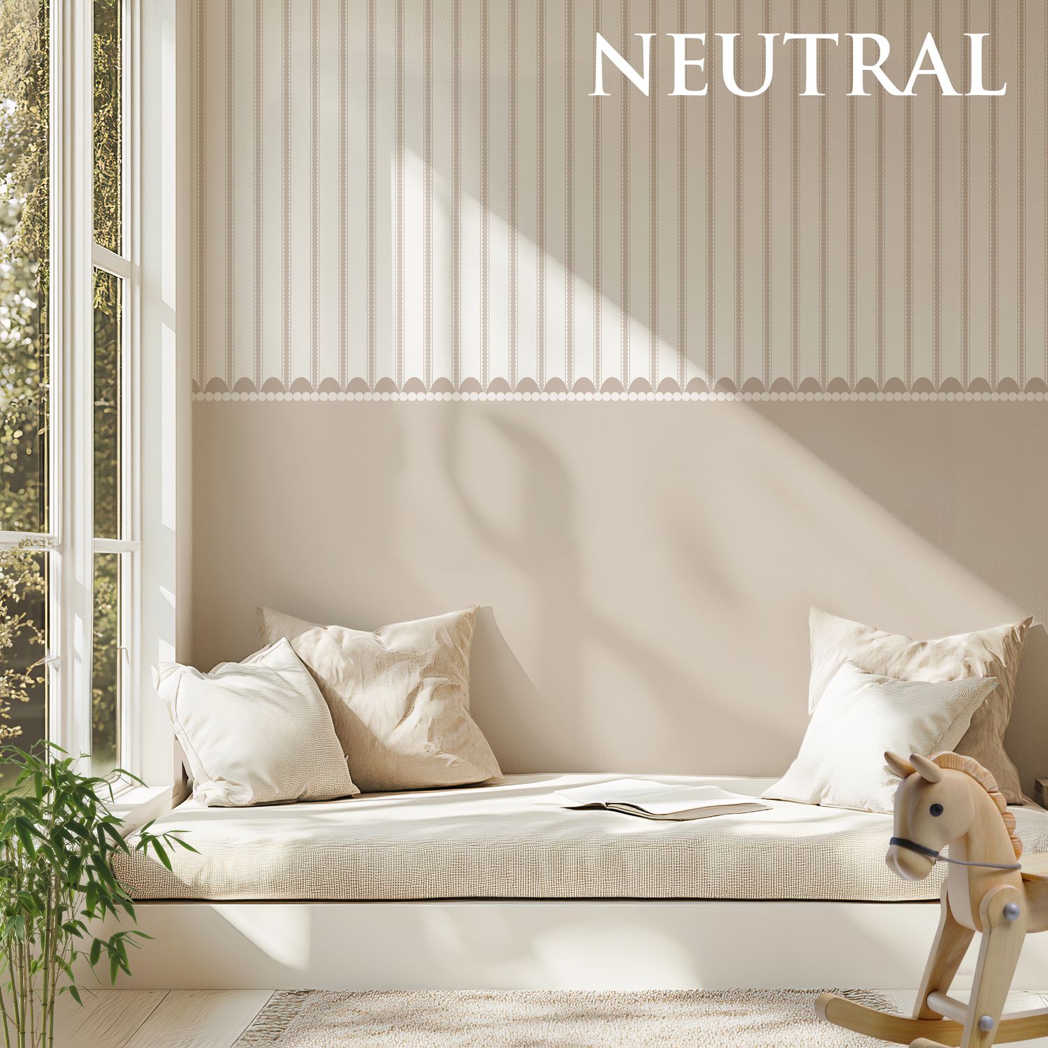 French Scallops Removable Wallpaper (Colour options)