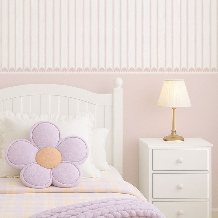 French Scallops Removable Wallpaper (Colour options)