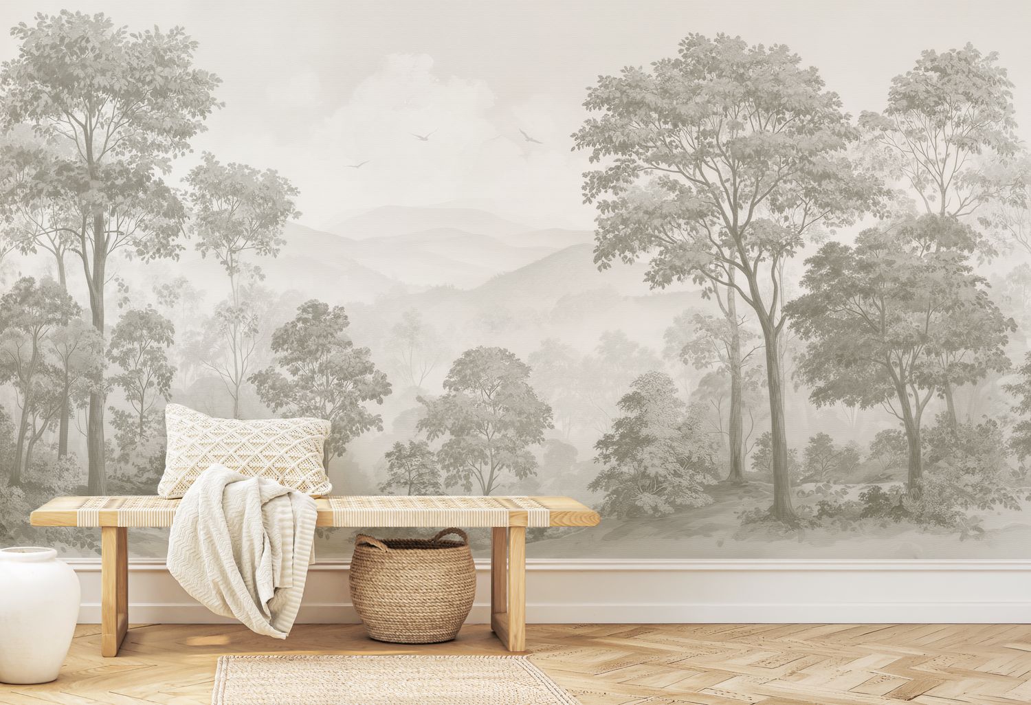 Vintage Blue Mountains Mural (Colour options)