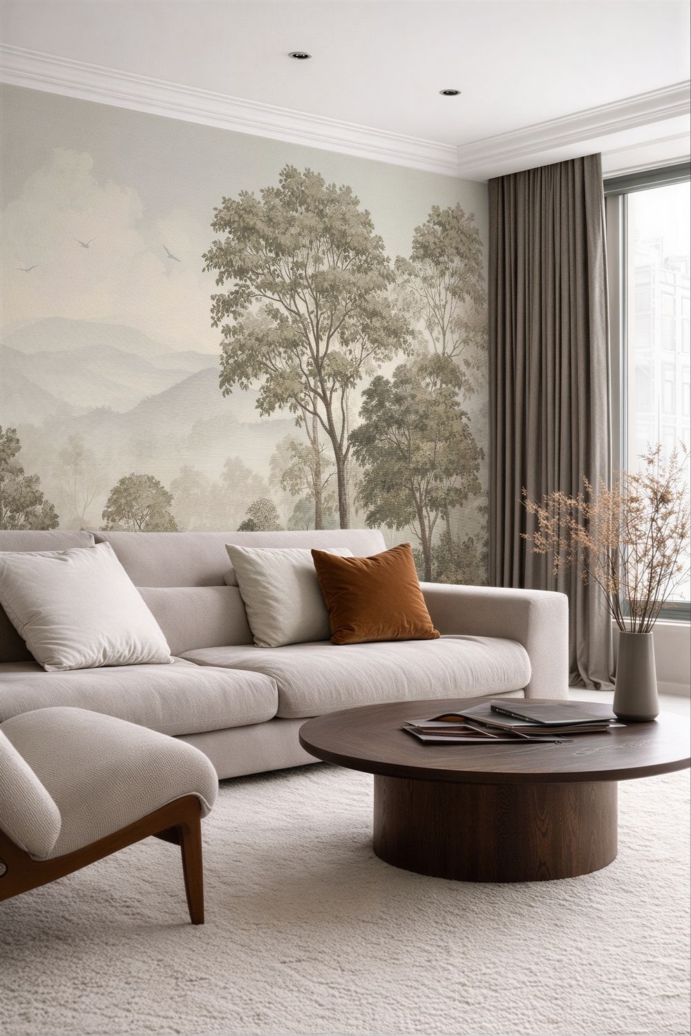 Vintage Blue Mountains Mural (Colour options)