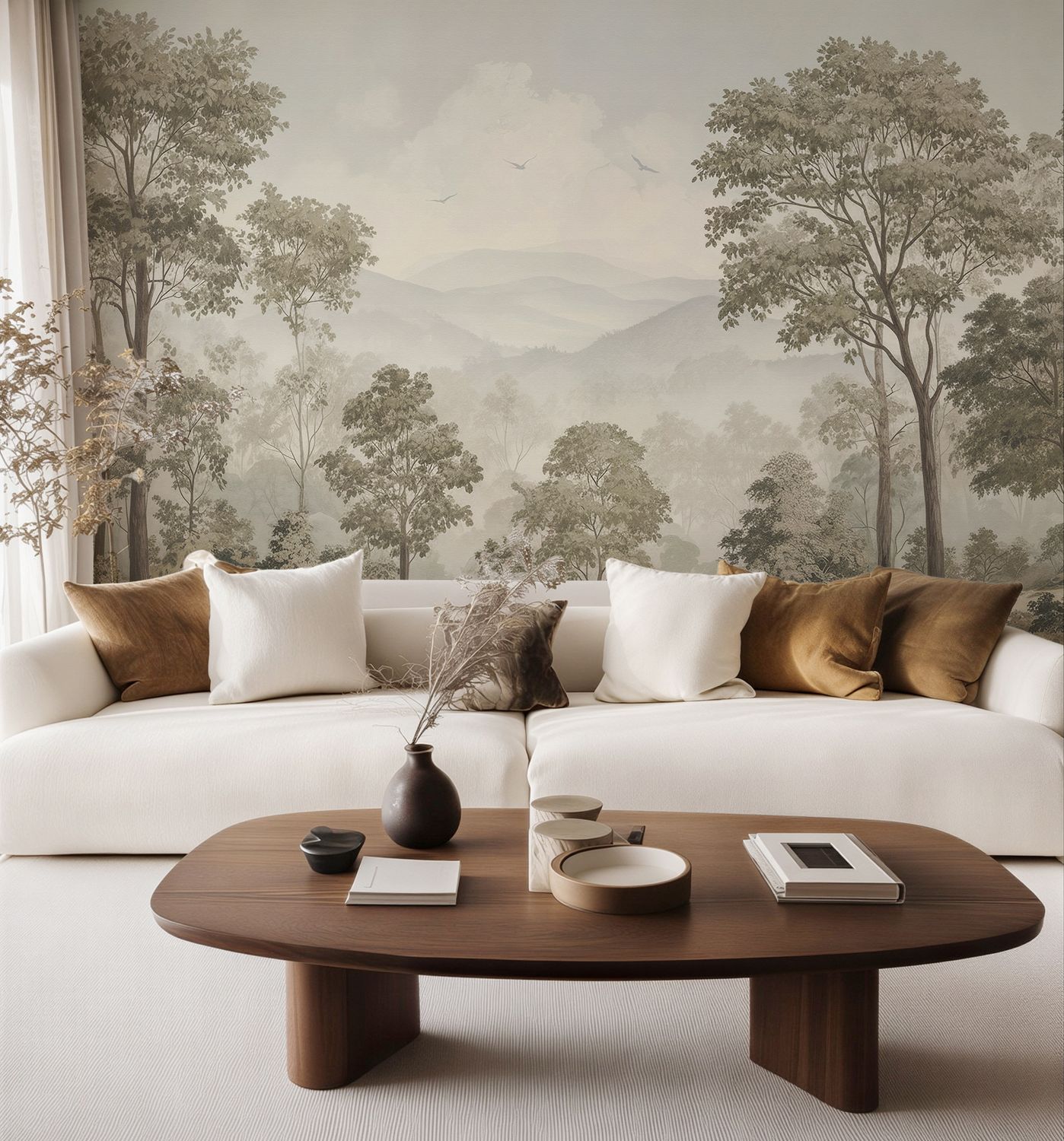 Vintage Blue Mountains Mural (Colour options)