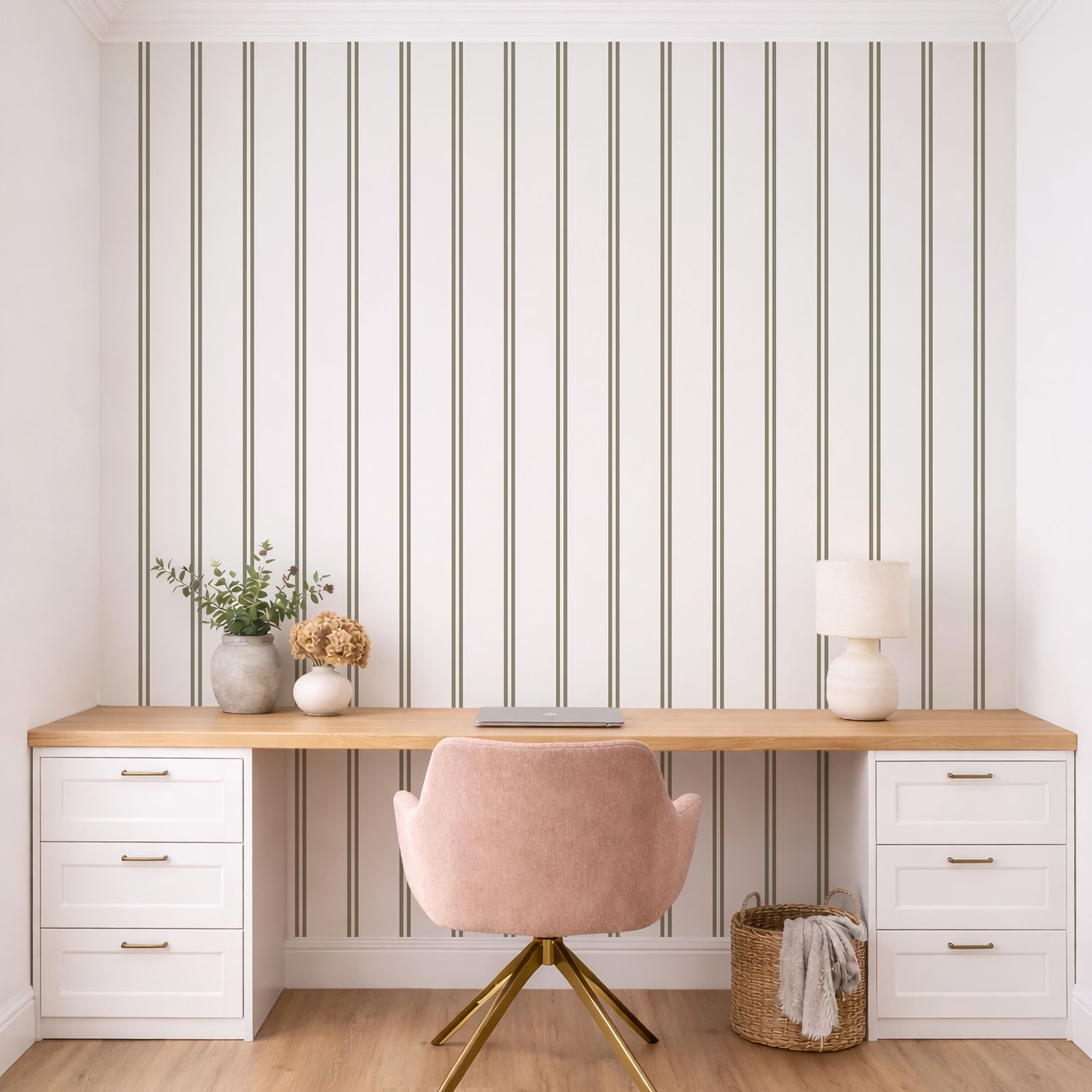 Studio Stripes Removable Wallpaper (Colour options)