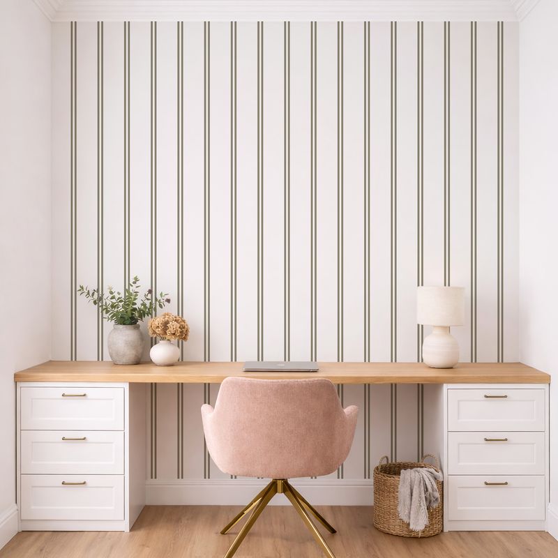 Studio Stripes Removable Wallpaper (Colour options)