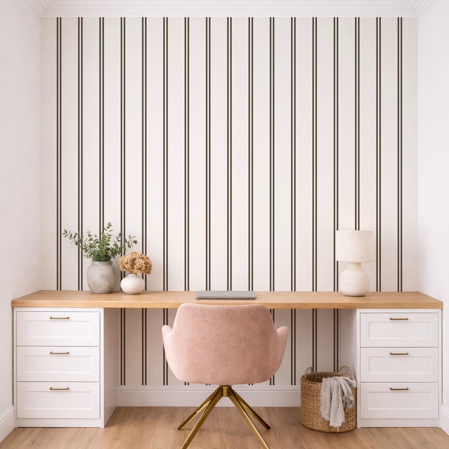 Studio Stripes Removable Wallpaper (Colour options)