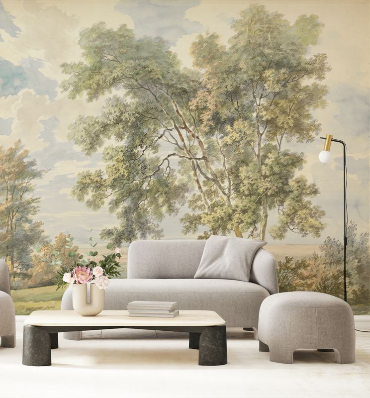 Vintage Countryside Removable Wallpaper Mural