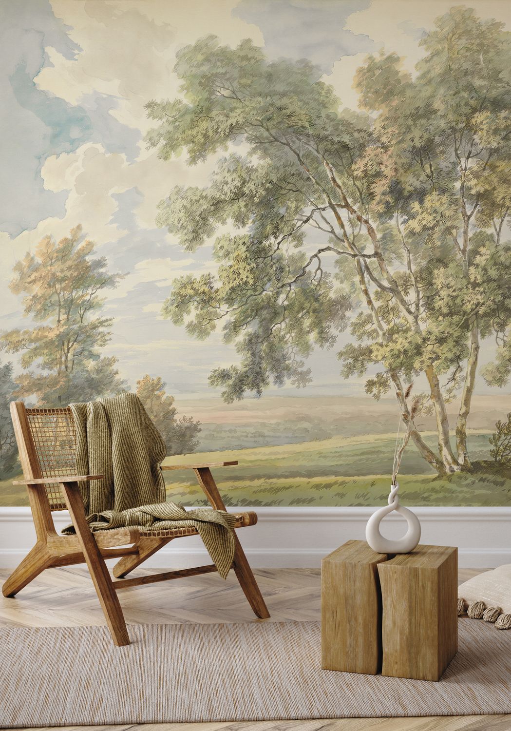 Vintage Countryside Removable Wallpaper Mural