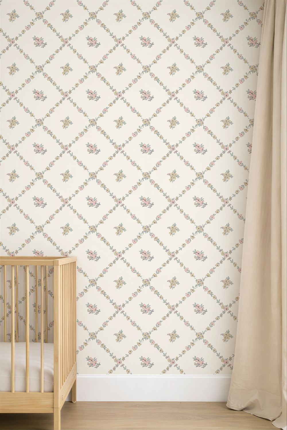Sweet Briar Trellis Removable Wallpaper
