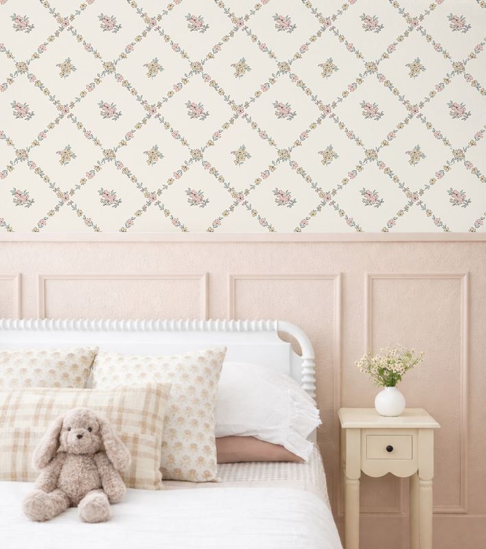 Sweet Briar Trellis Removable Wallpaper