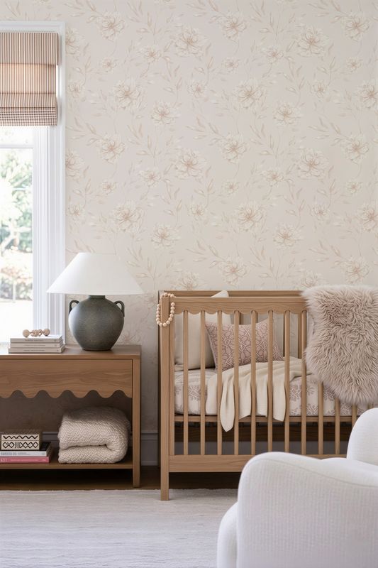 English Poppies Removable Wallpaper