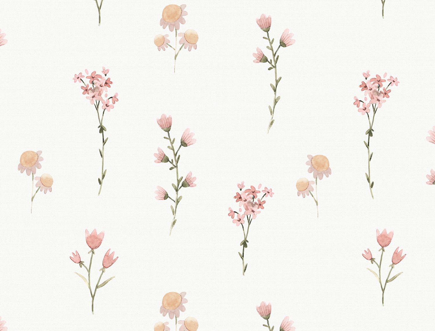 Spring Posies Removable Wallpaper