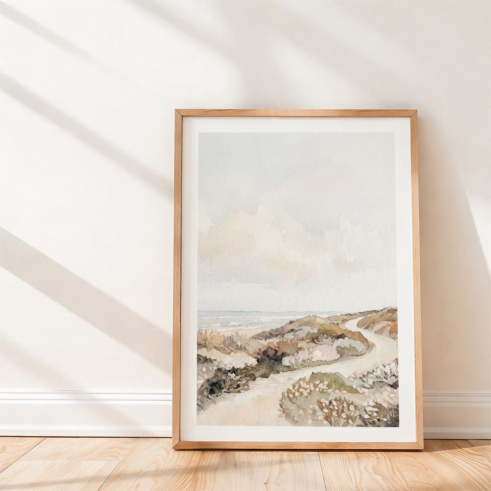 Sunlit Shore (Watercolour) Portrait