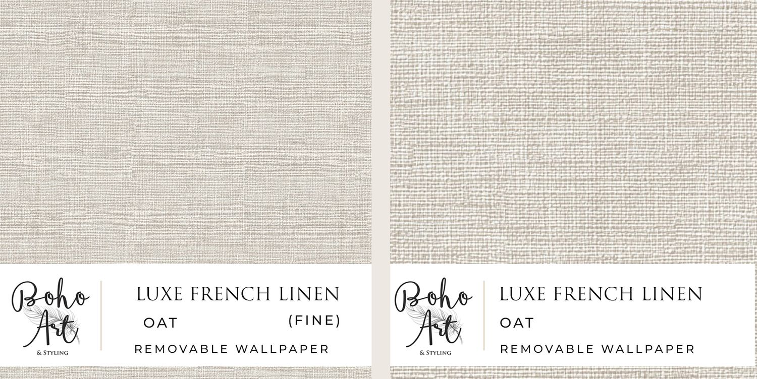 Luxe French Linen (Colour Options) Removable Wallpaper