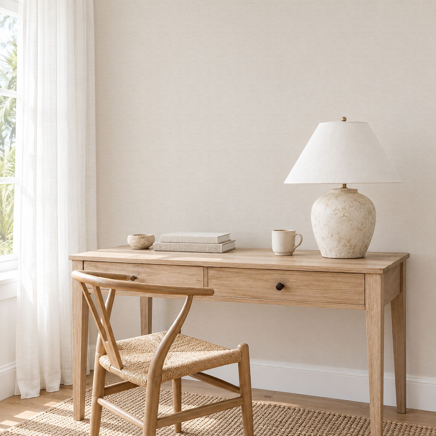 Luxe French Linen (Colour Options) Removable Wallpaper