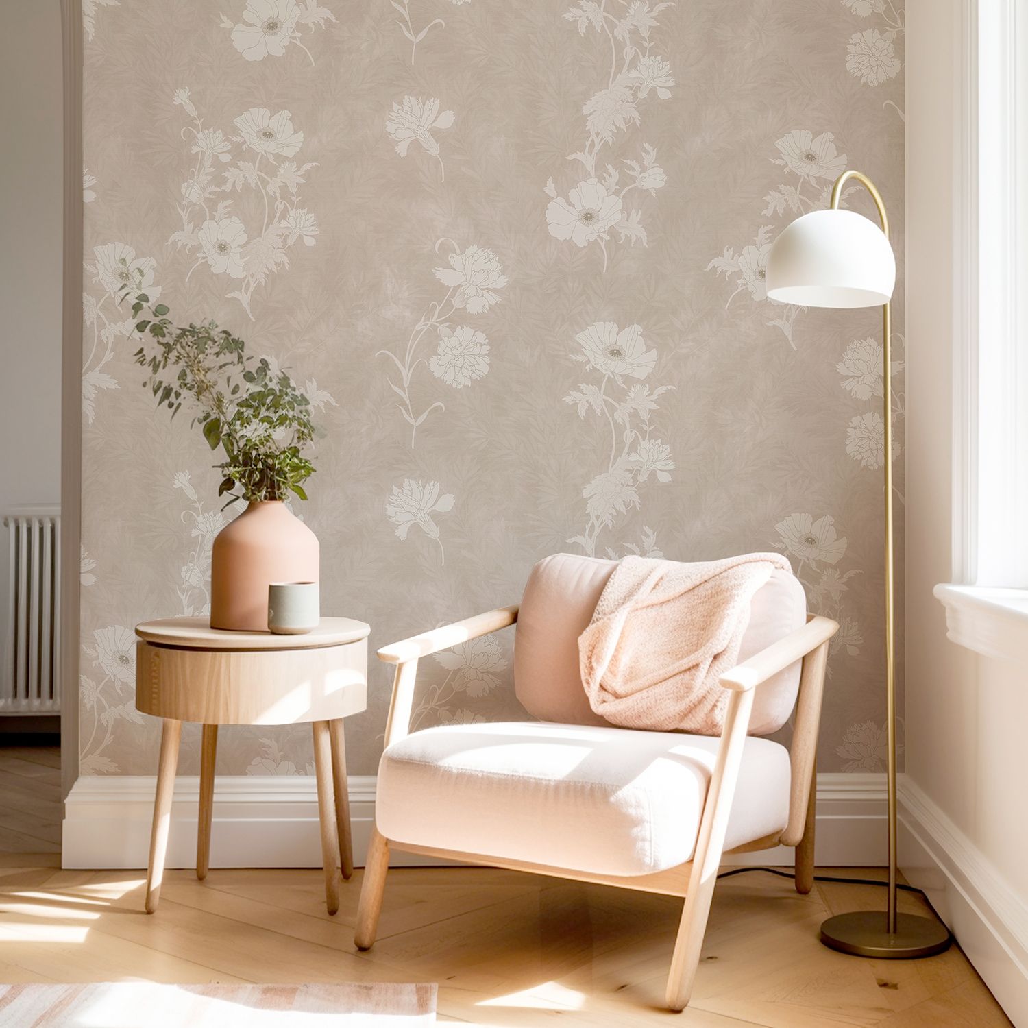 Elegant Poppies Removable Wallpaper