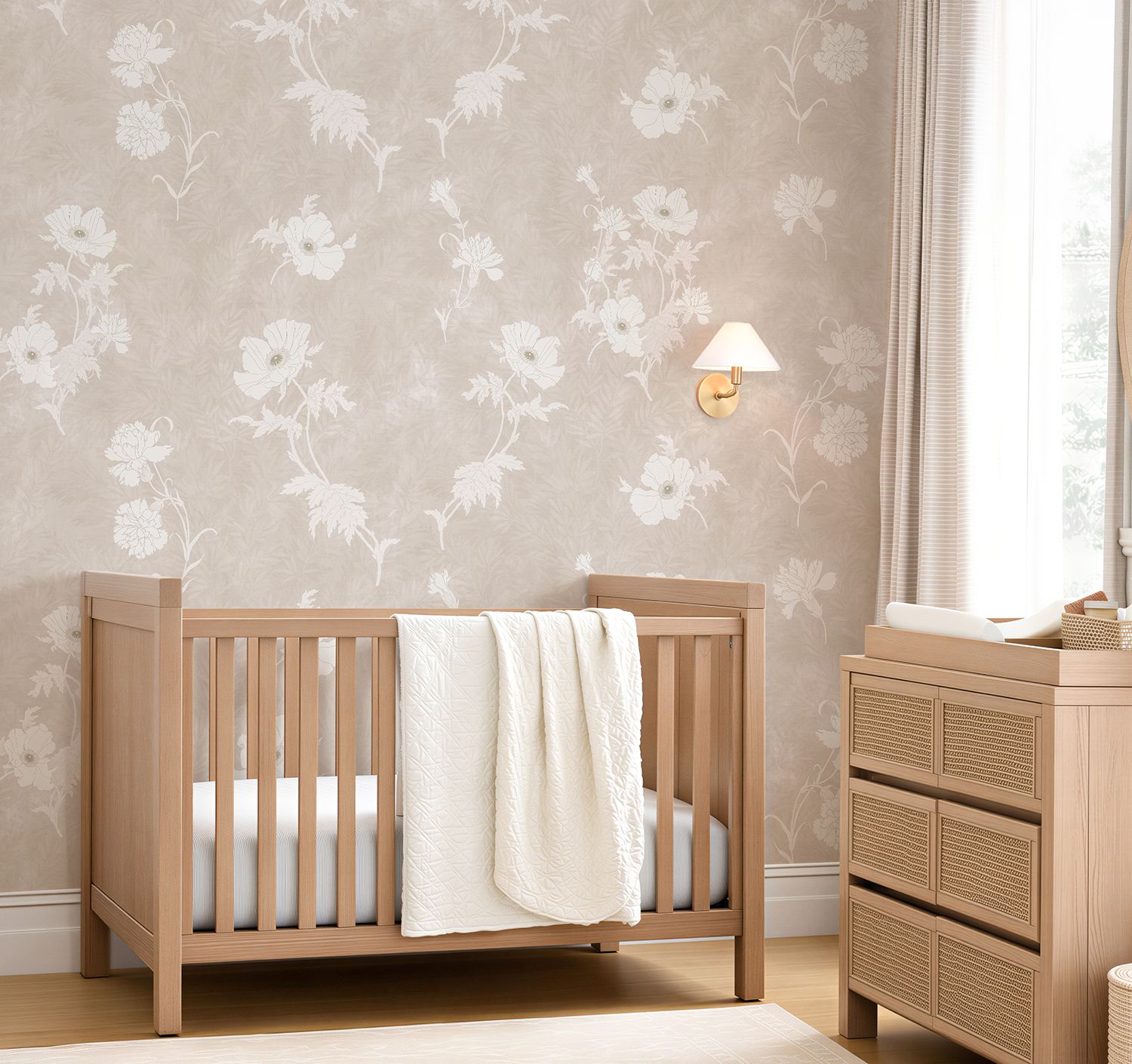 Elegant Poppies Removable Wallpaper