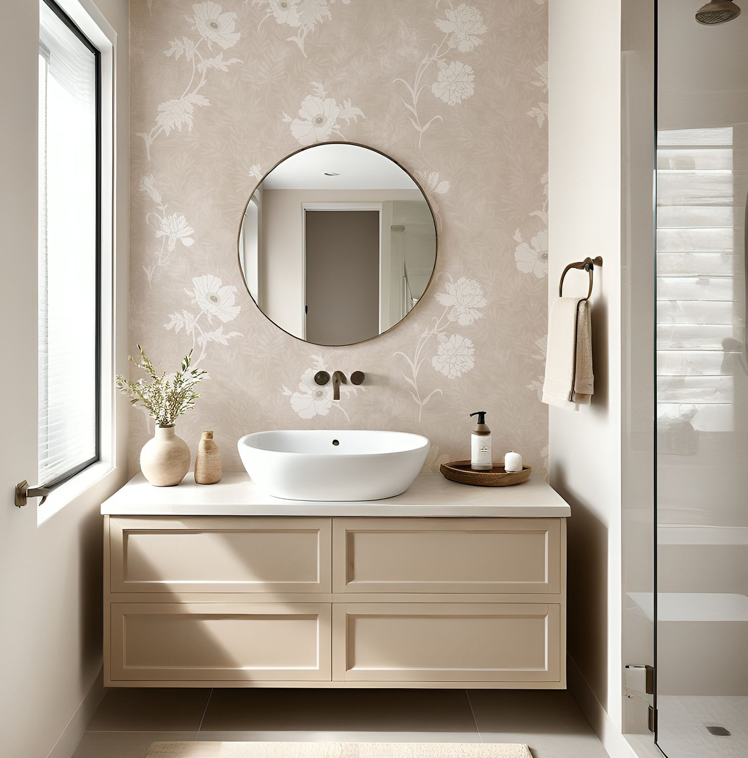 Elegant Poppies Removable Wallpaper