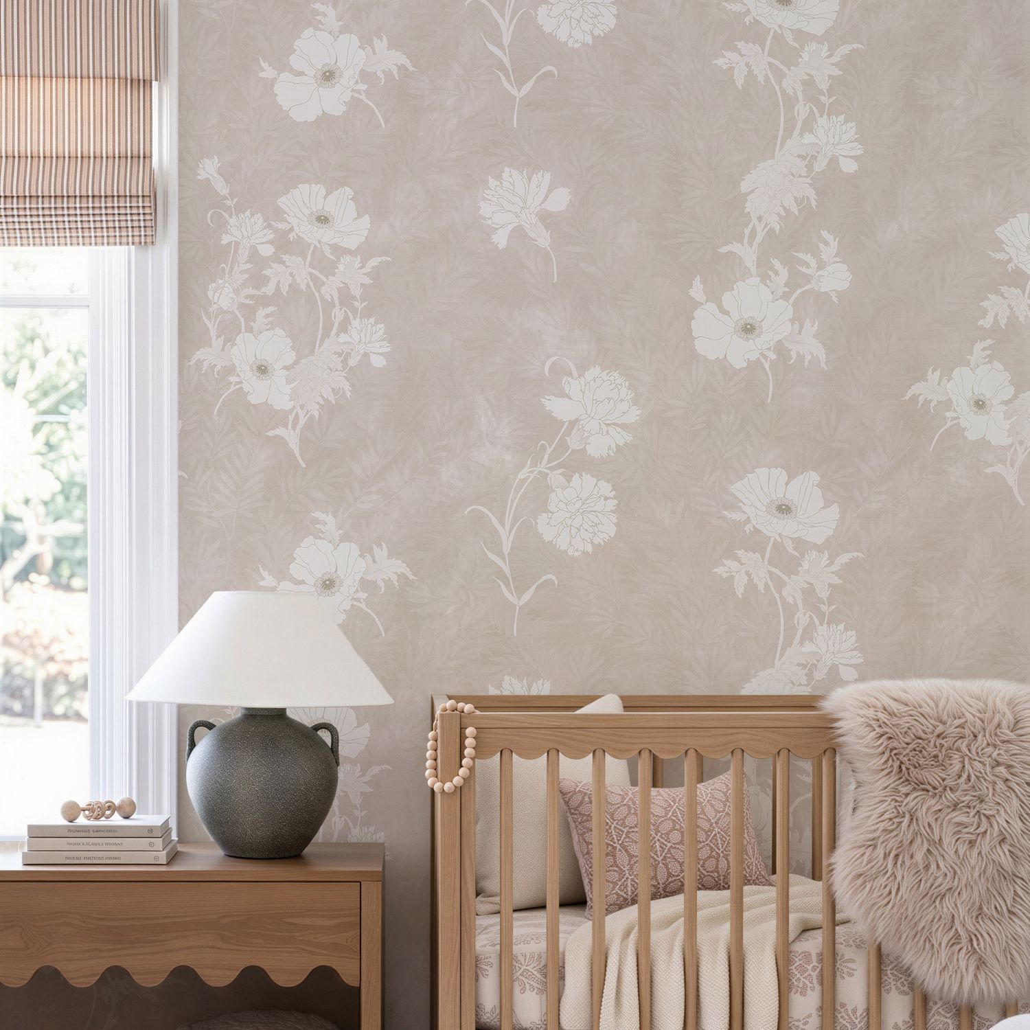 Elegant Poppies Removable Wallpaper