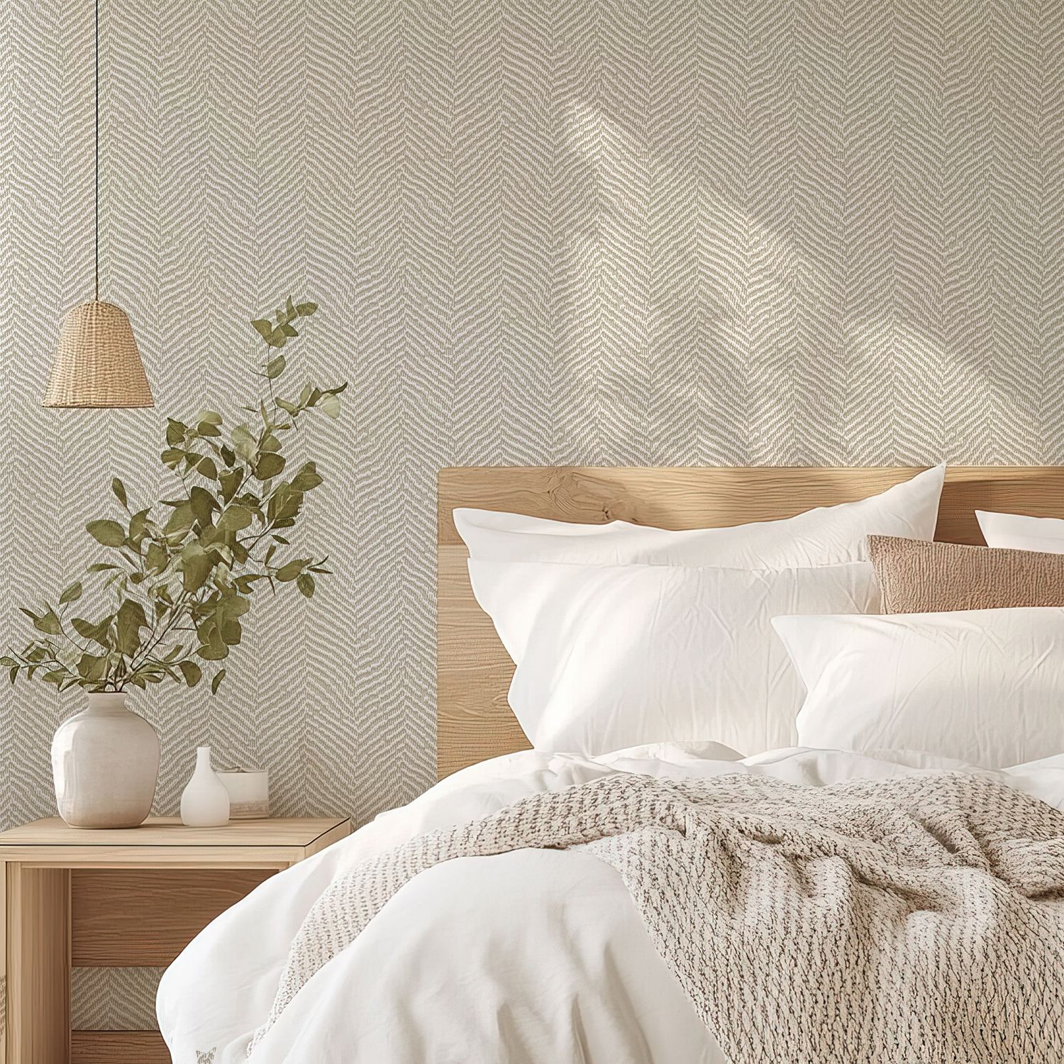 Elegant Herringbone Removable Wallpaper (colour options)