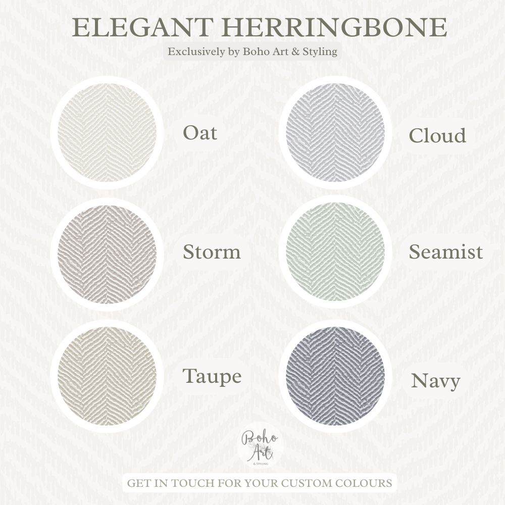 Elegant Herringbone Removable Wallpaper (colour options)