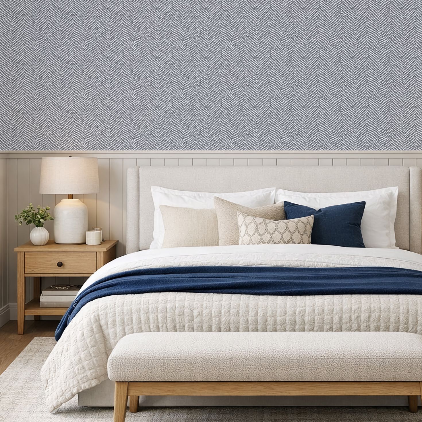 Elegant Herringbone Removable Wallpaper (colour options)