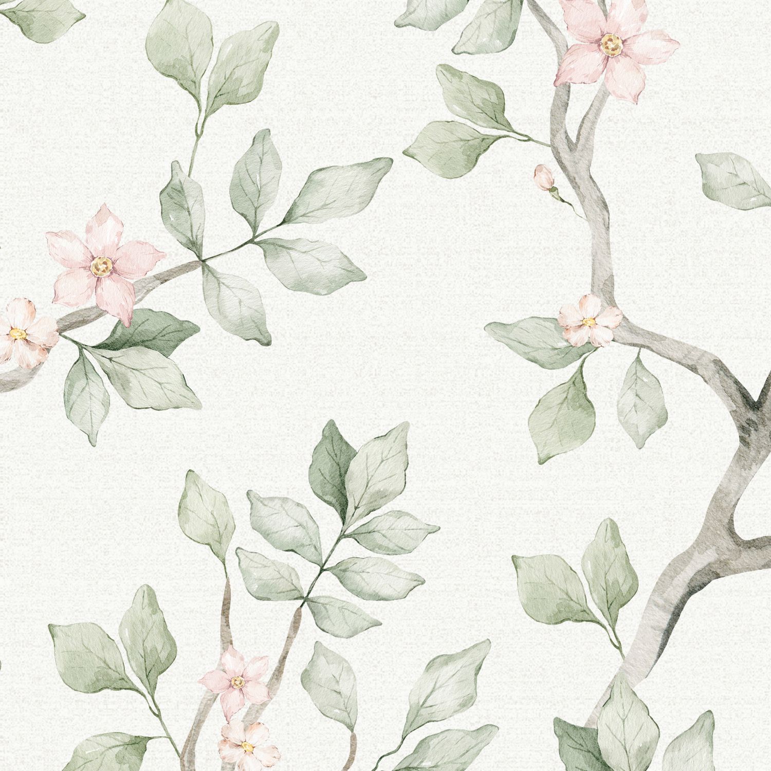 Whimsical Blossoms Removable Wallpaper