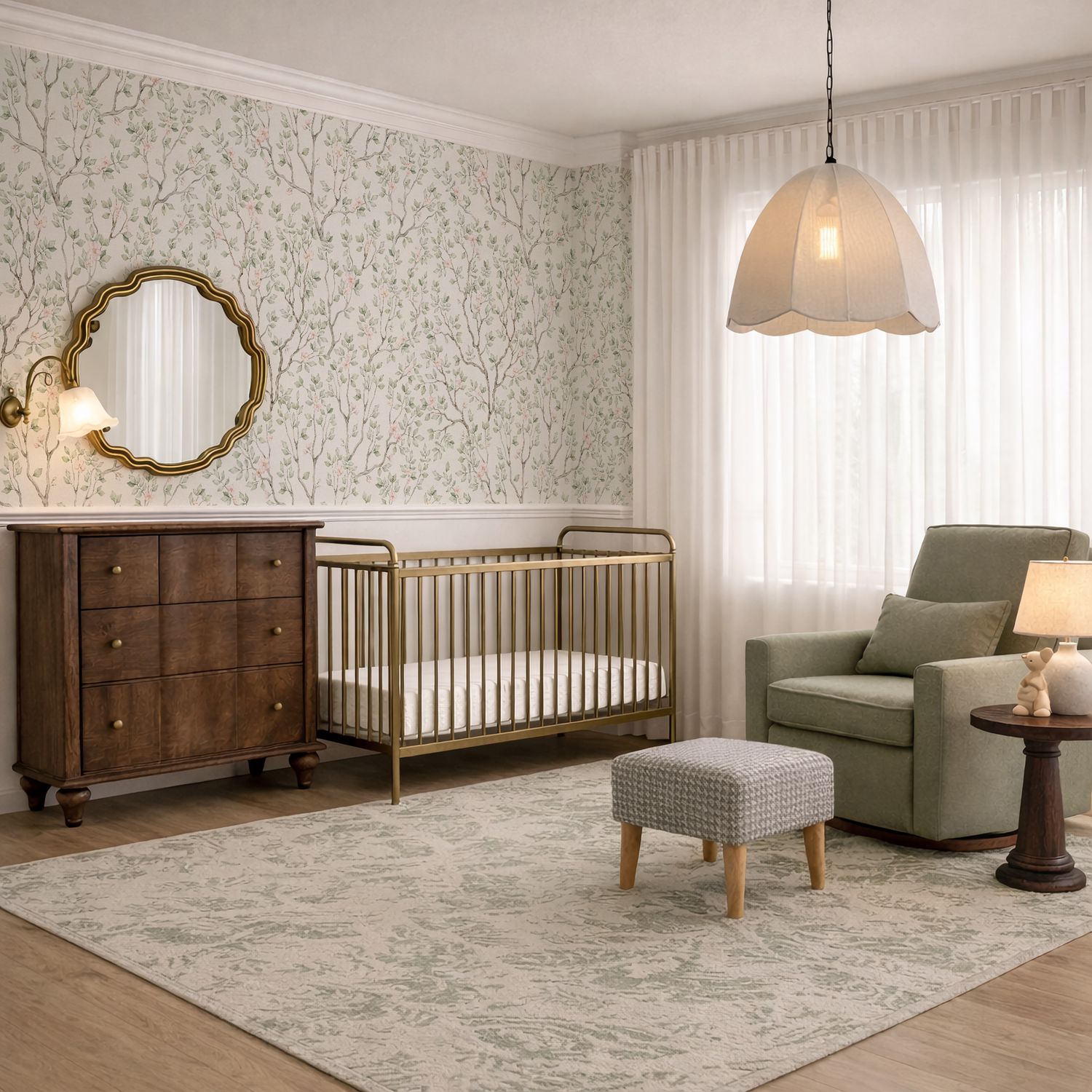 Whimsical Blossoms Removable Wallpaper