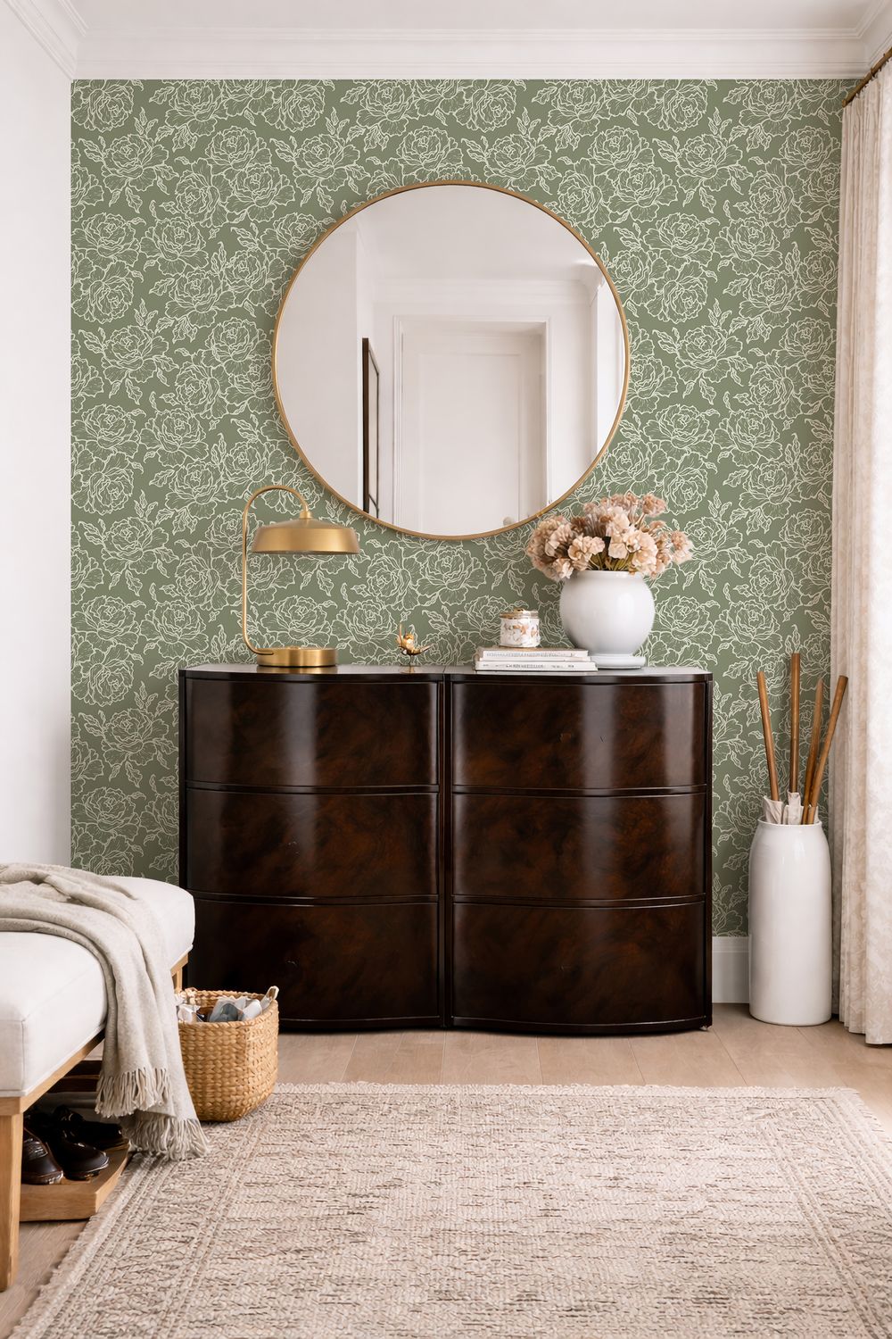 Botanica (Sage) Removable Wallpaper
