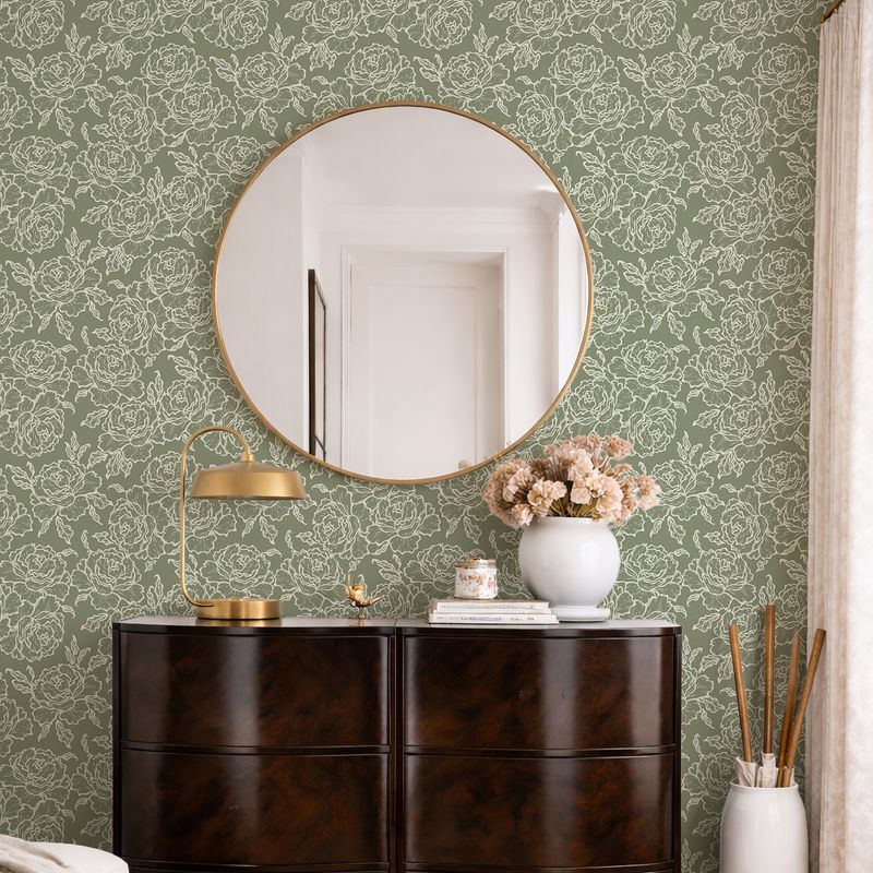 Botanica (Sage) Removable Wallpaper