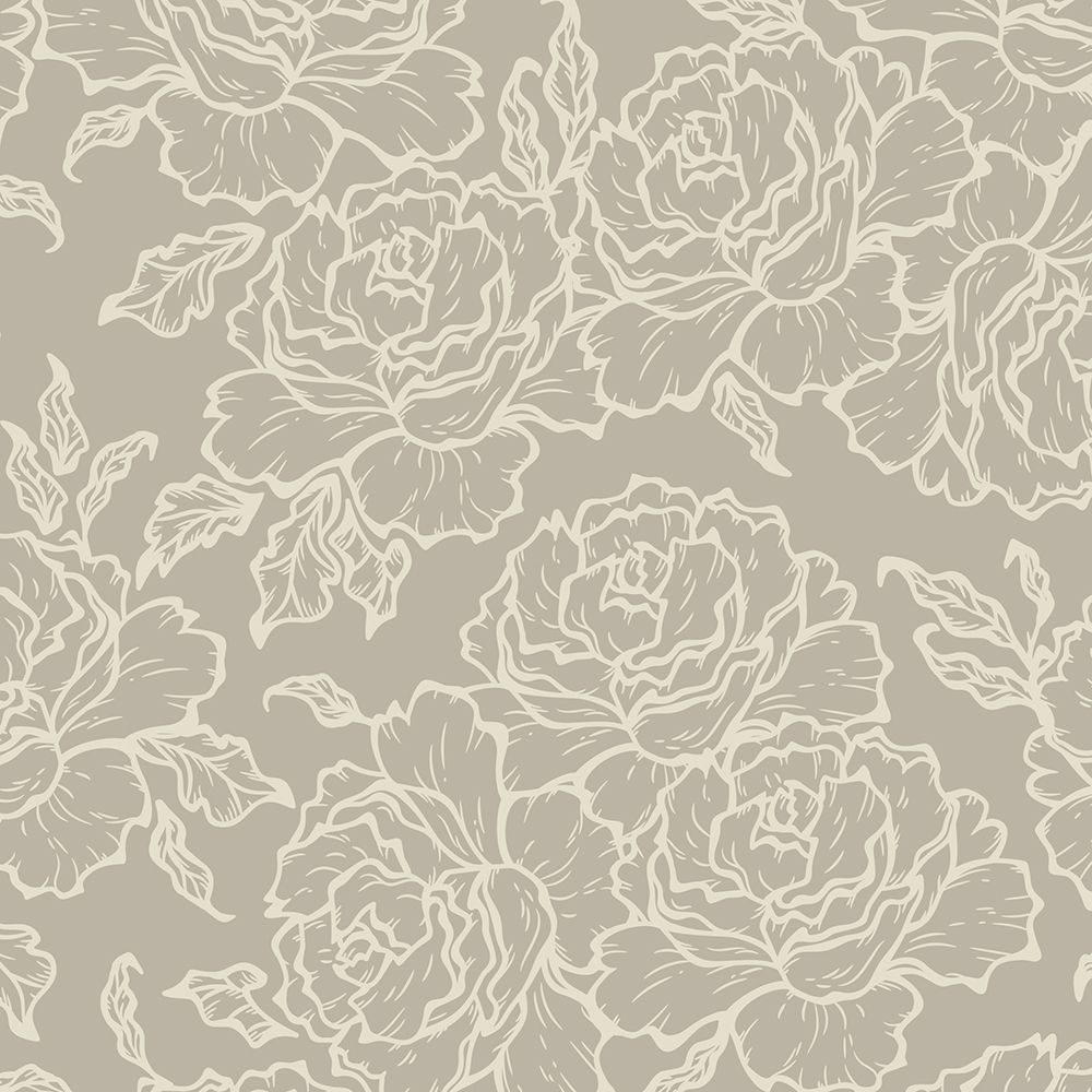 Botanica (Antique Mushroom) Removable Wallpaper