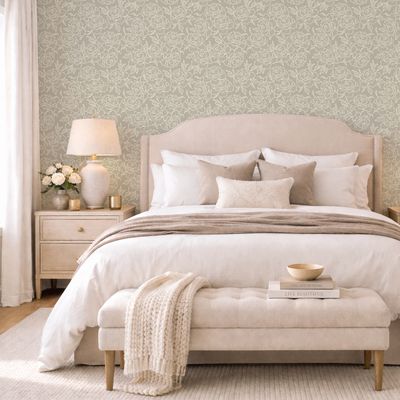 Botanica (Antique Mushroom) Removable Wallpaper