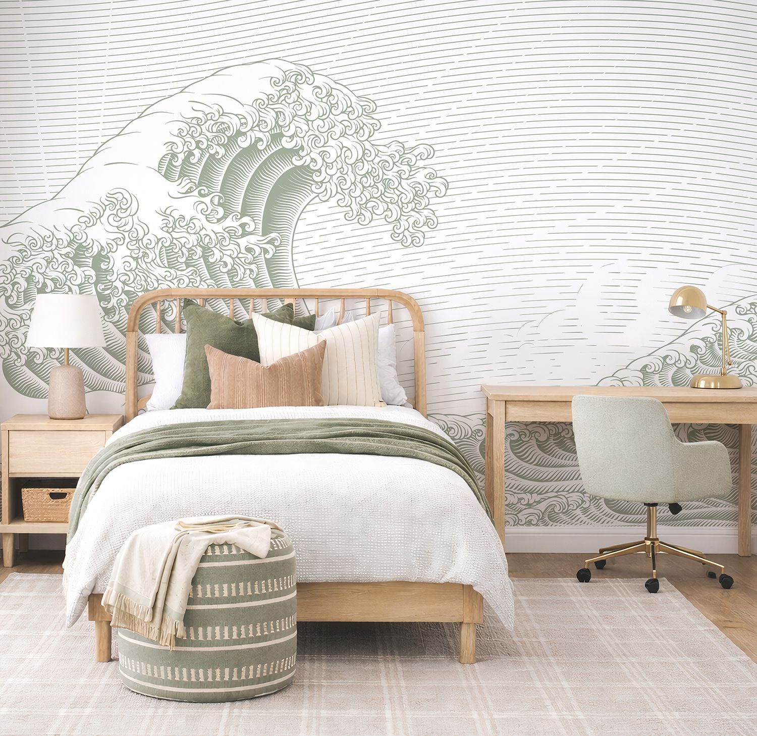 Great Wave Mural (Colour Options)