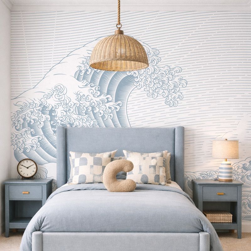 Great Wave Mural (Colour Options)