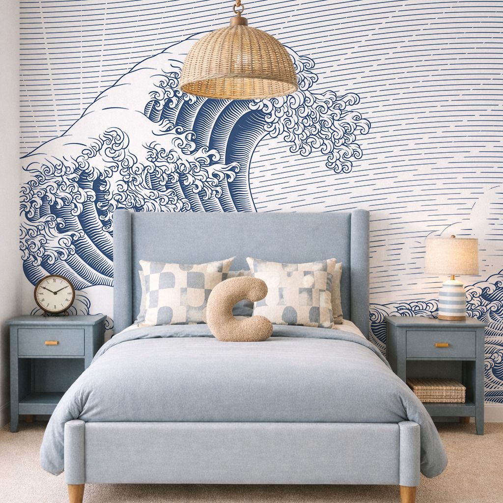 Great Wave Mural (Colour Options)