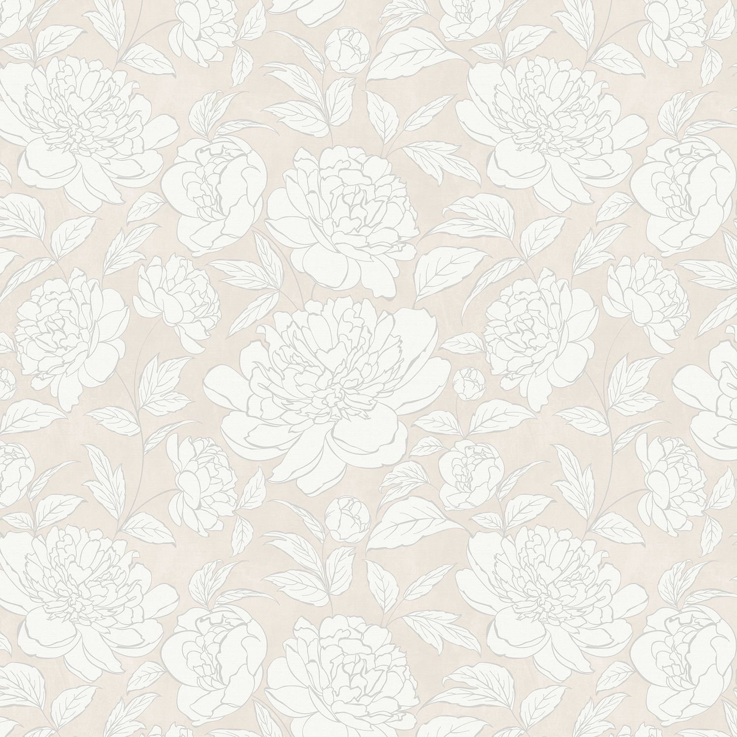 Peony Flowers Removable Wallpaper