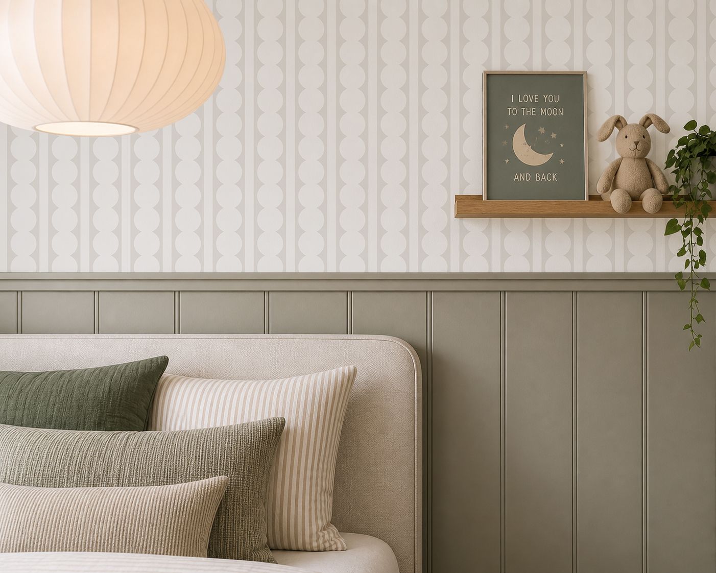 Modern Scallops Removable Wallpaper