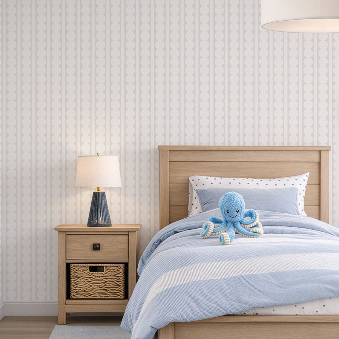 Modern Scallops Removable Wallpaper