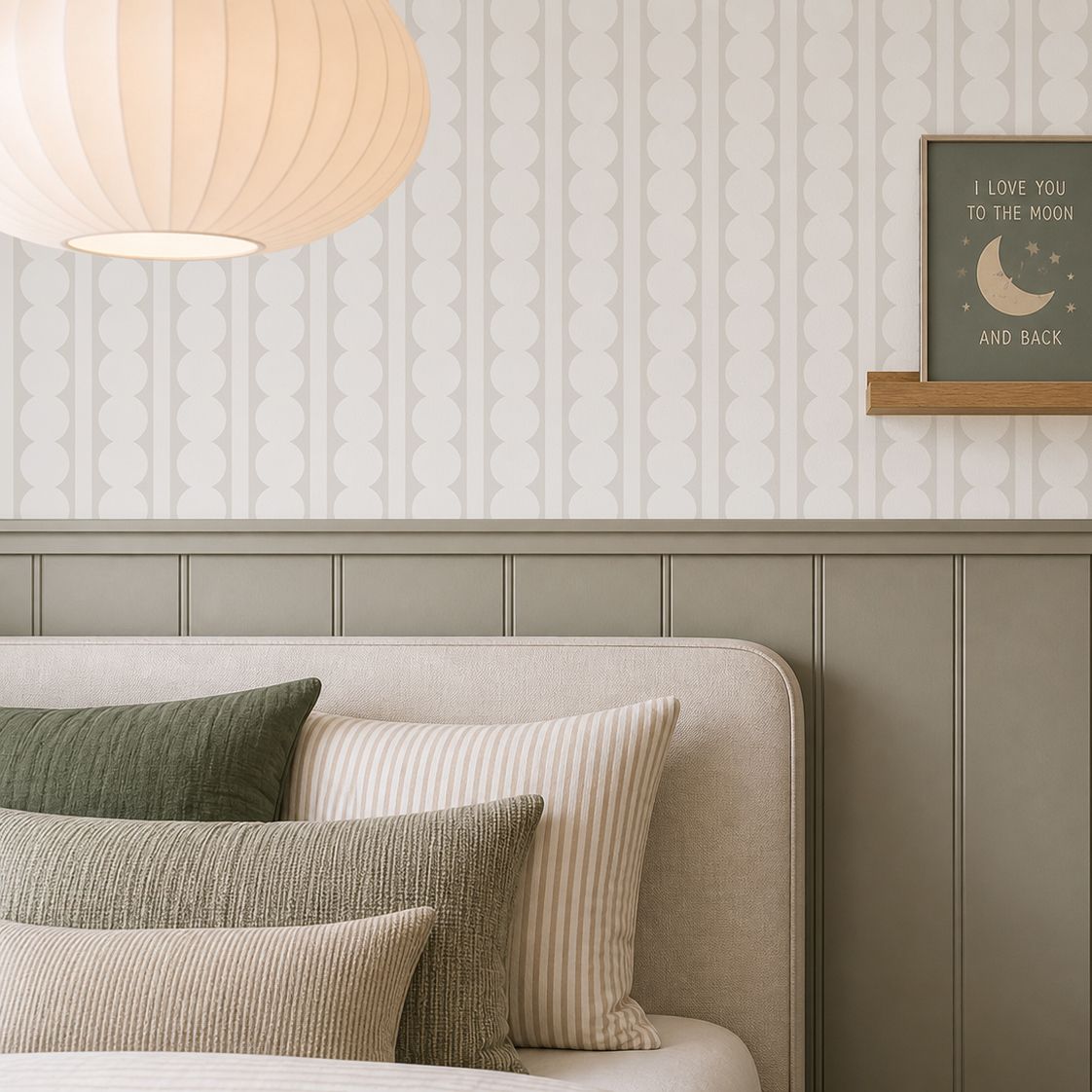 Modern Scallops Removable Wallpaper
