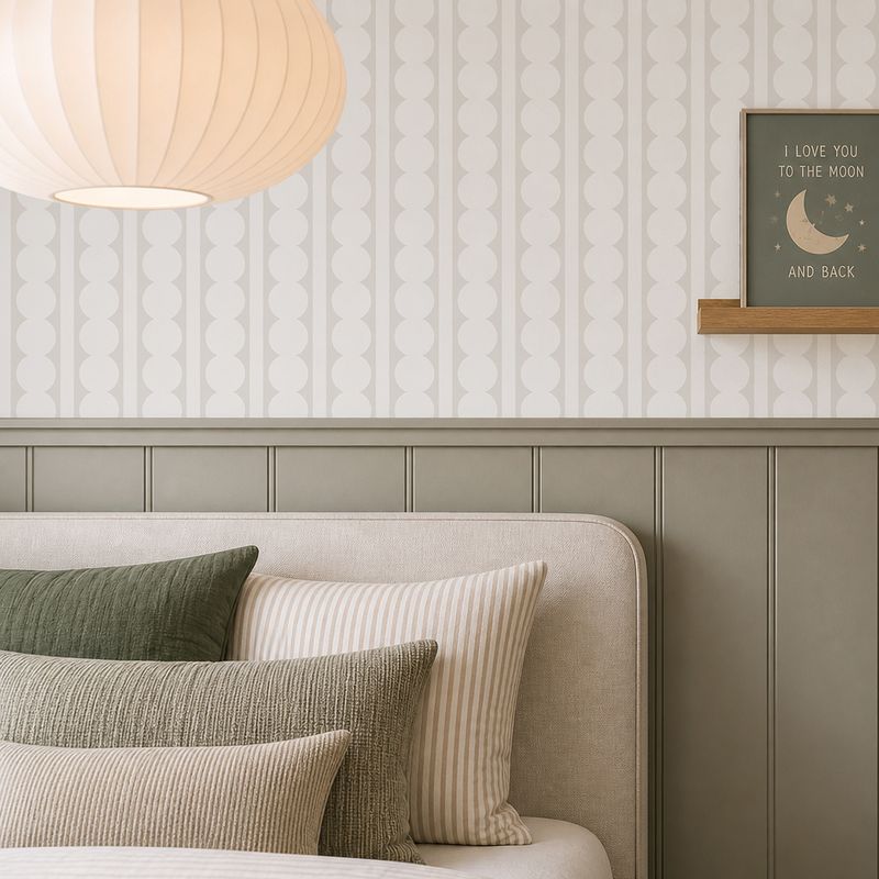 Modern Scallops Removable Wallpaper
