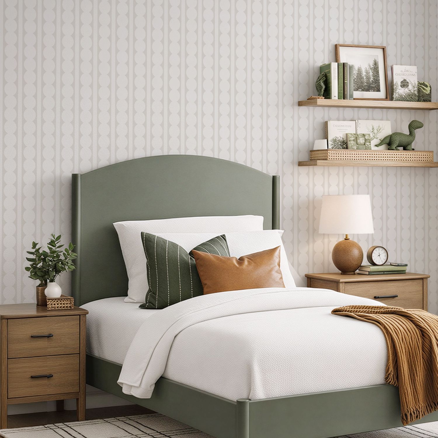 Modern Scallops Removable Wallpaper