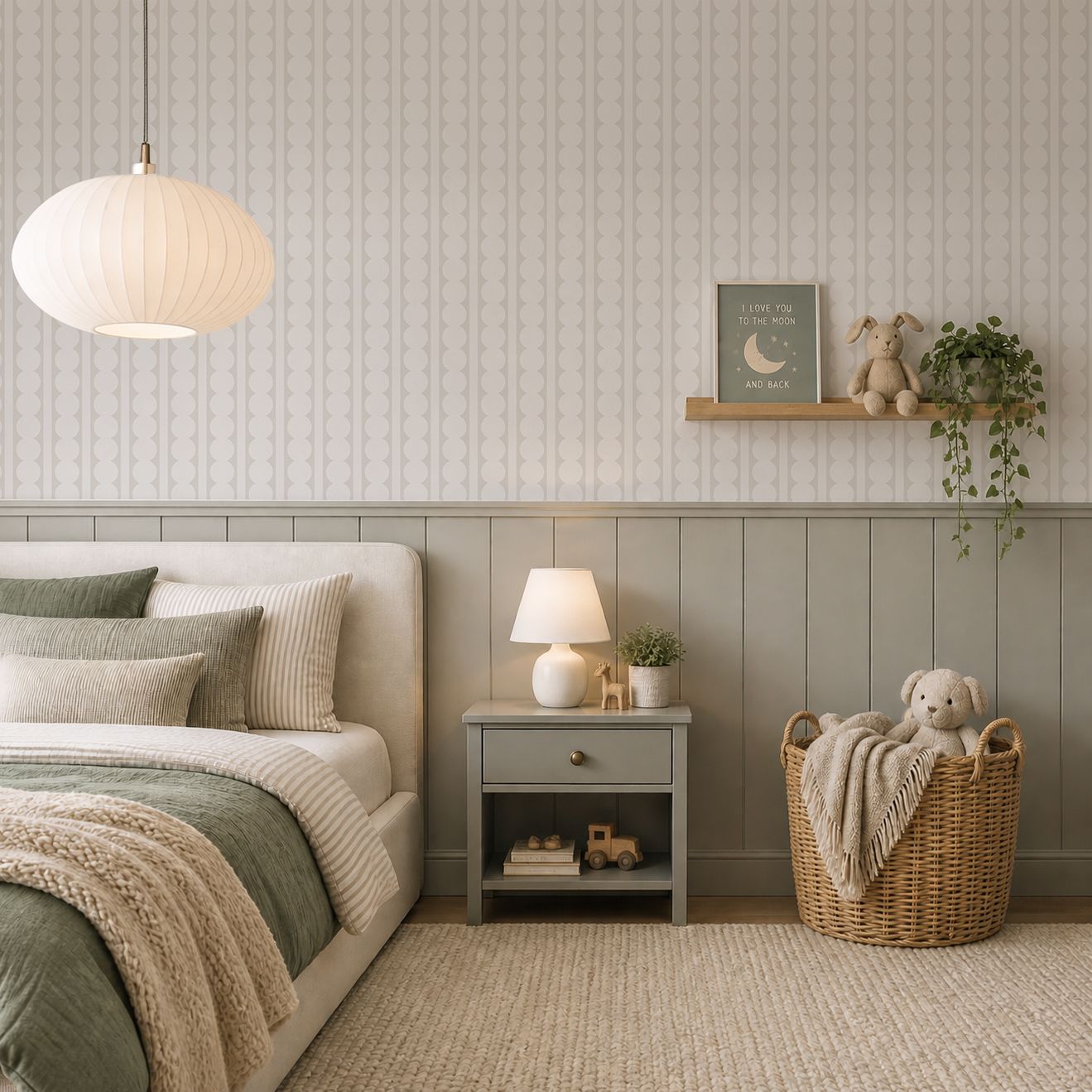 Modern Scallops Removable Wallpaper