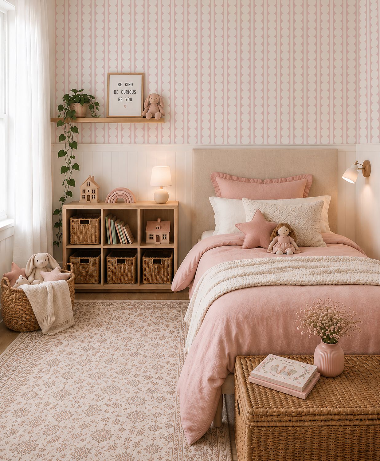 Modern Scallops Removable Wallpaper (colour options)