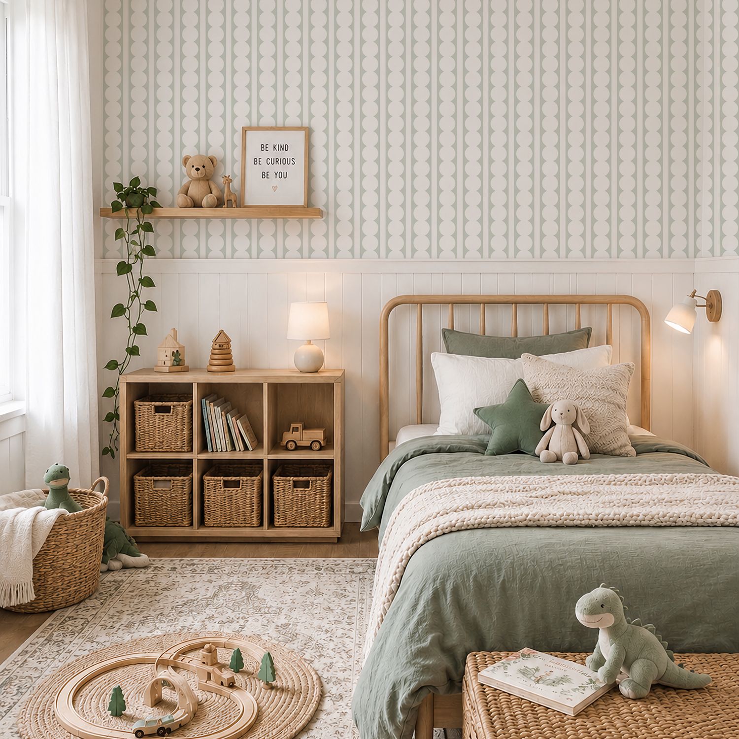 Modern Scallops Removable Wallpaper (colour options)