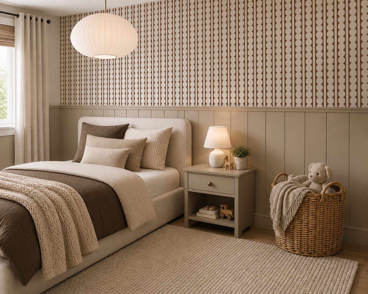 Modern Scallops Removable Wallpaper (colour options)
