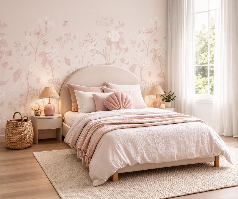 Blush Garden Mural
