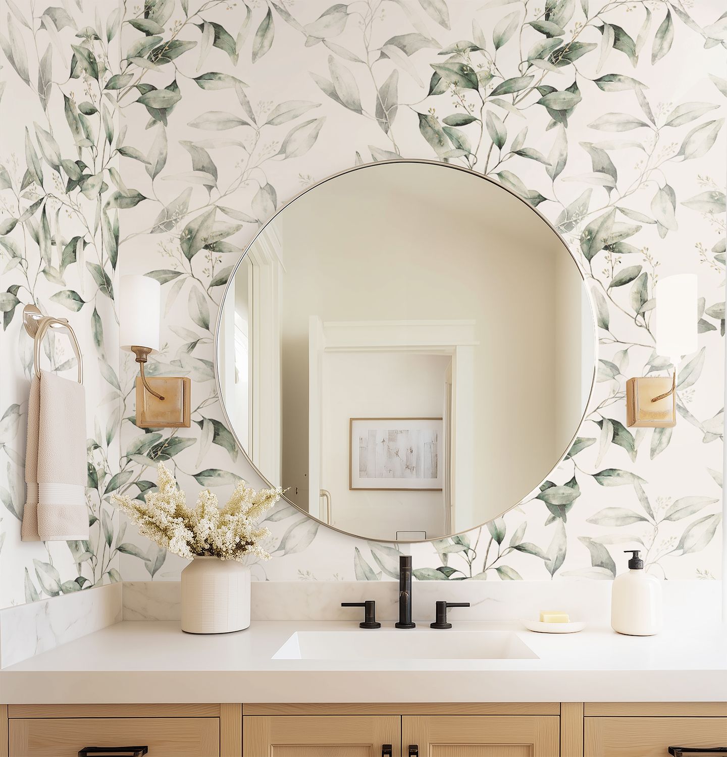 Gum Leaves II Removable Wallpaper
